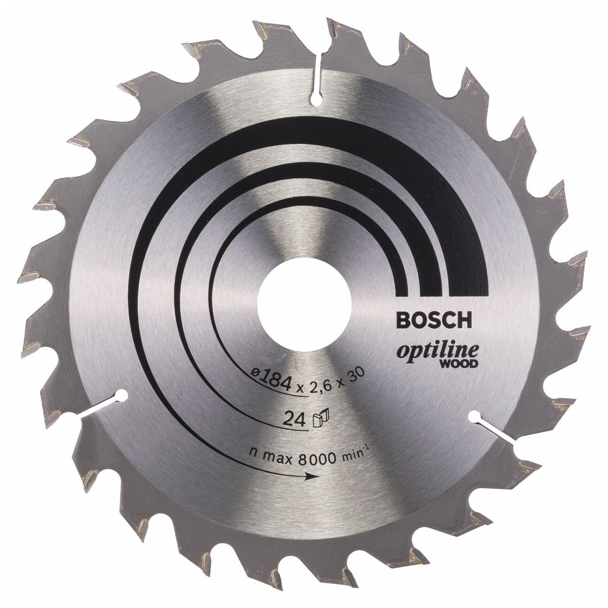 Bosch 184mm 24T Wood Circular Saw Blade Optiline 2608640610