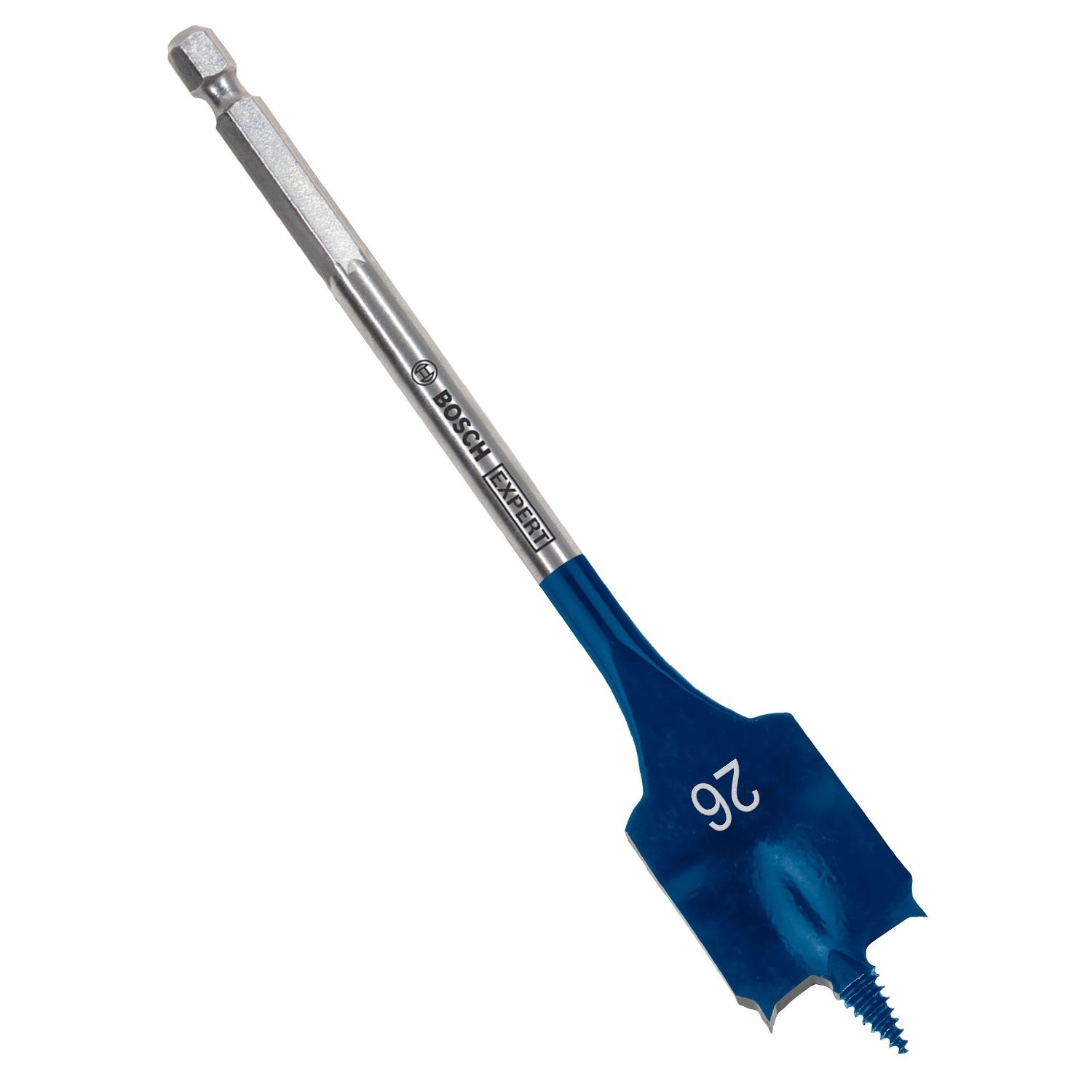 Bosch Expert Selfcut Spade Flat Wood Drill Bit 26 x 152mm Hex Shank 1/4&quot; 2608900323