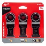 Milwaukee Starlock Multi-Tool Blade Pack of 5 for Wood Nails Bi-Metal 48906114