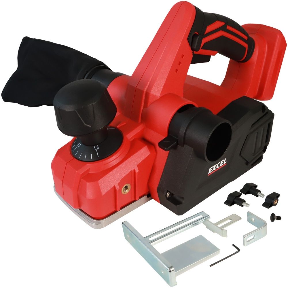 Excel 18V Cordless 82mm Planer (Battery &amp; Charger Not Included)