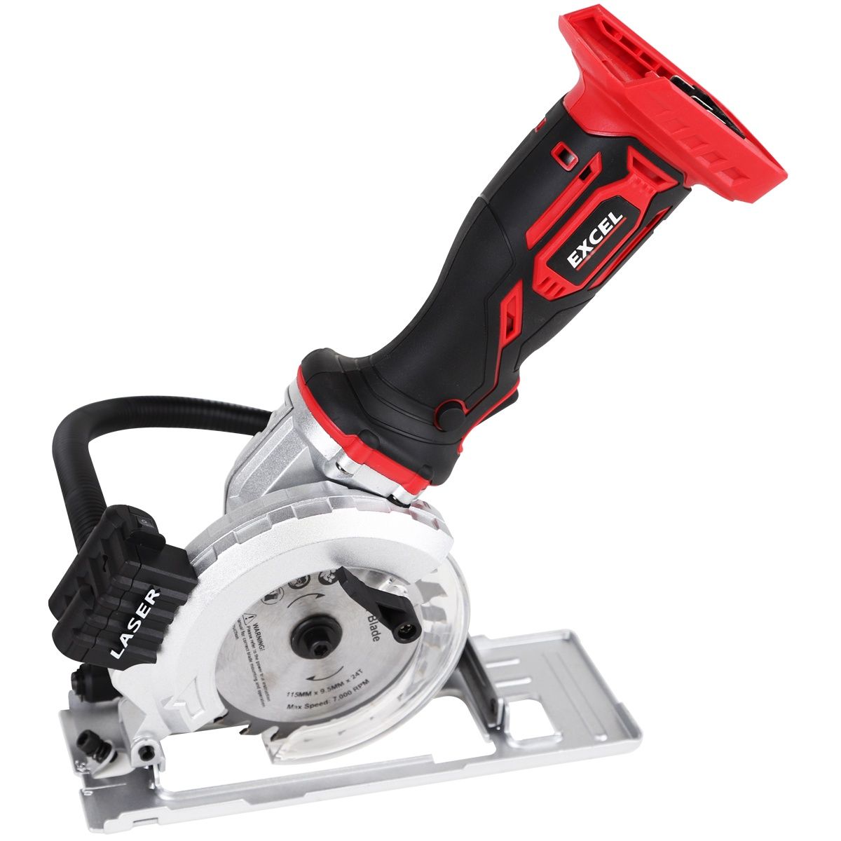 Excel 18V Cordless 115mm Mini Circular Saw (Battery &amp; Charger Not Included)