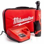 Milwaukee M12IR-201B 12V 3/8&quot; Impact Ratchet with 2.0Ah Battery &amp; Charger in Bag 4933448110