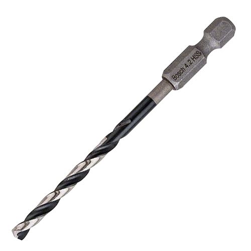 Bosch Impact Control Hex Shank Multi-Material Twist Drill Bit 4.2mm x 83mm 2608577054