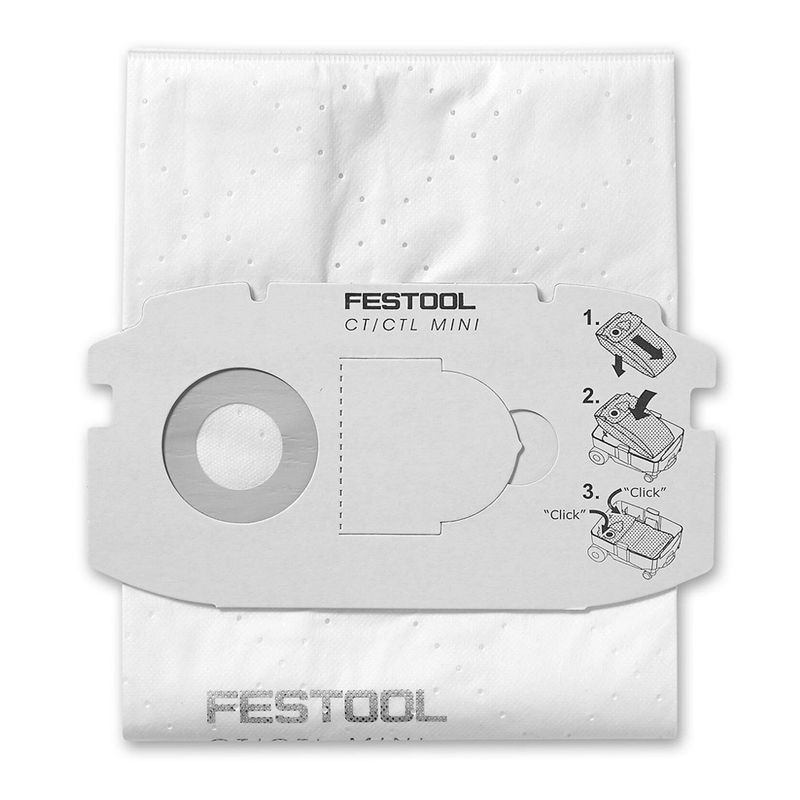 Festool 498410 SELFCLEAN Filter Bags SC FIS-CT MINI/5