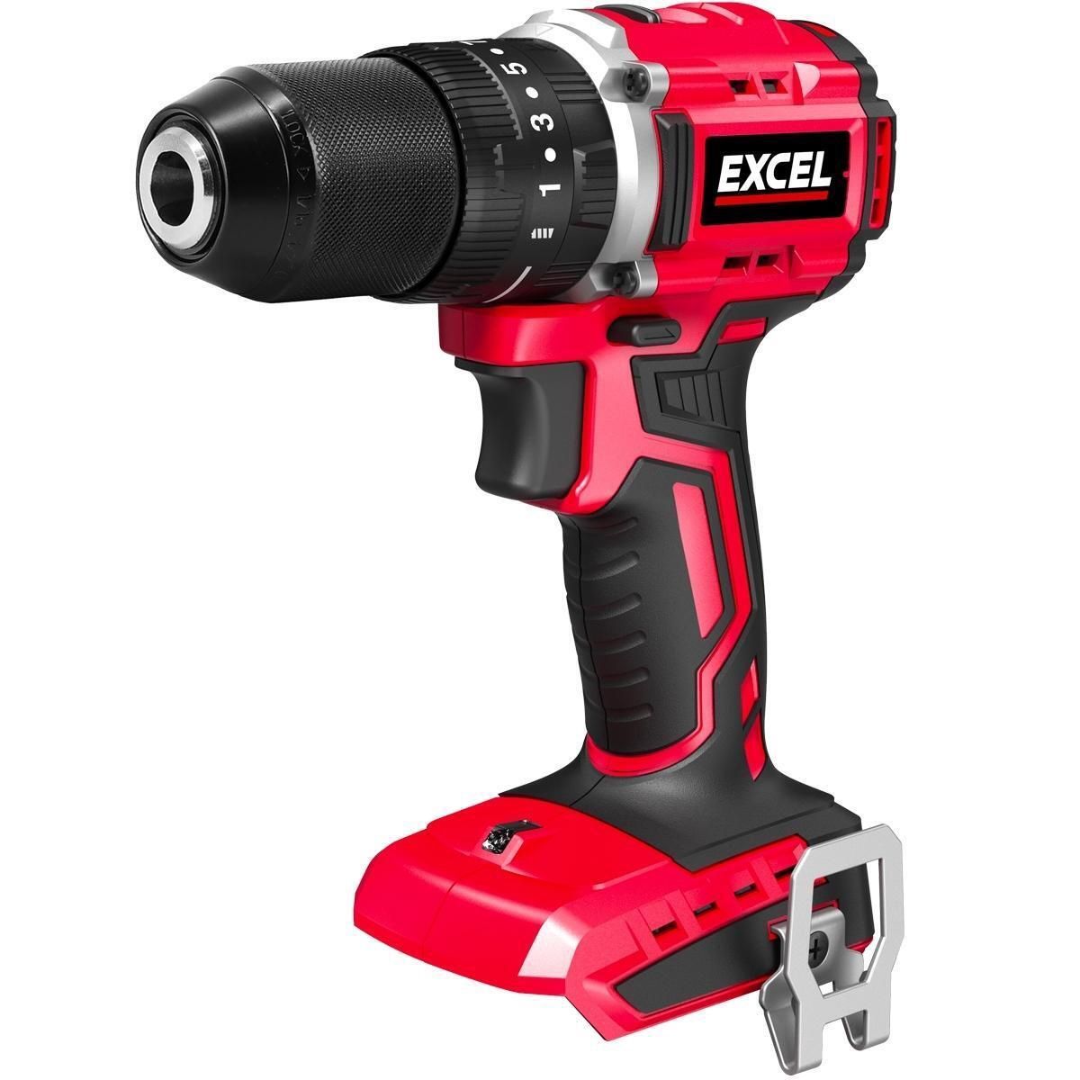 Excel 18V Brushless Combi Drill Body Only (Battery &amp; Charger Not Included)