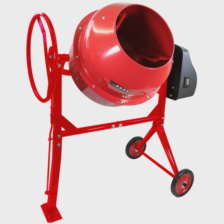 Excel 180L Portable Cement Concrete Mixer 240V/800W with Wheels