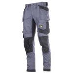 Snickers 6251-108 Steel Grey Stretch Loose Fit Trouser W38&quot; L30&quot;