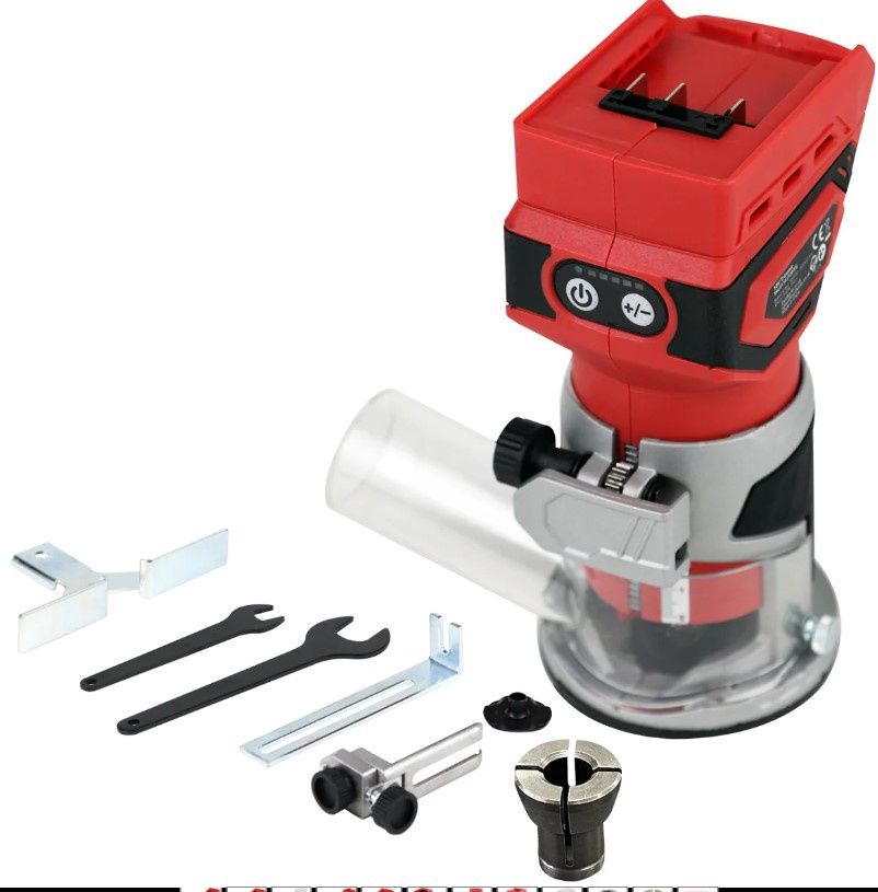 Excel 18V Cordless 1/4&quot; Router Trimmer (Battery &amp; Charger Not Included)