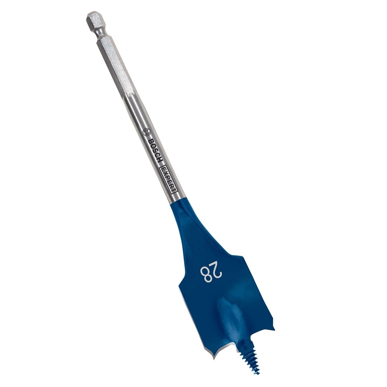 Bosch Expert Selfcut Spade Flat Wood Drill Bit 28 x 152mm Hex Shank 1/4&quot; 2608900324