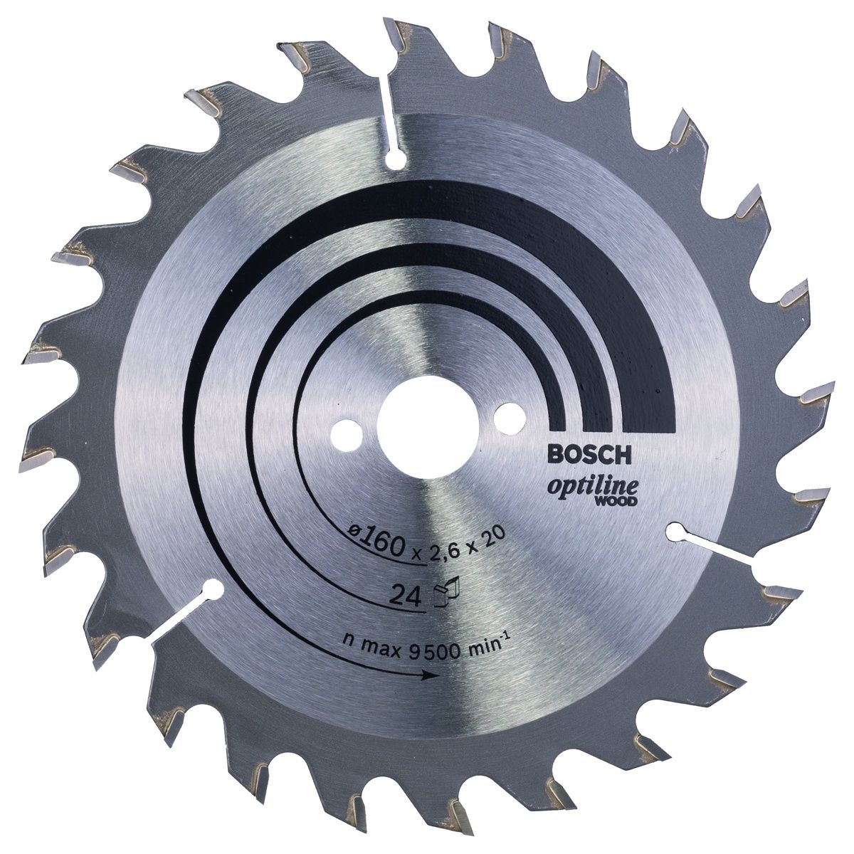 Bosch 160mm 24T Wood Circular Saw Blade Optiline 2608640596