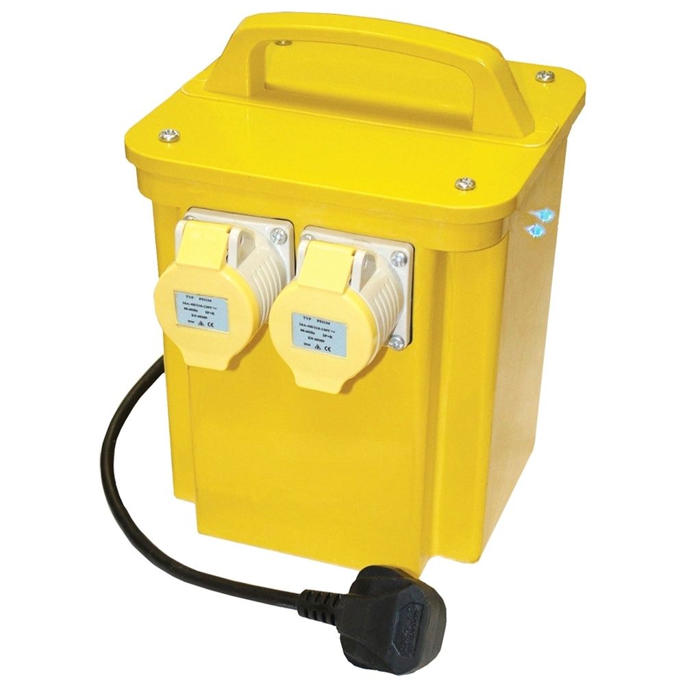 Transformer 1.5m Cable Dual Socket 3.3kVA 13A Plug 110V - 10961