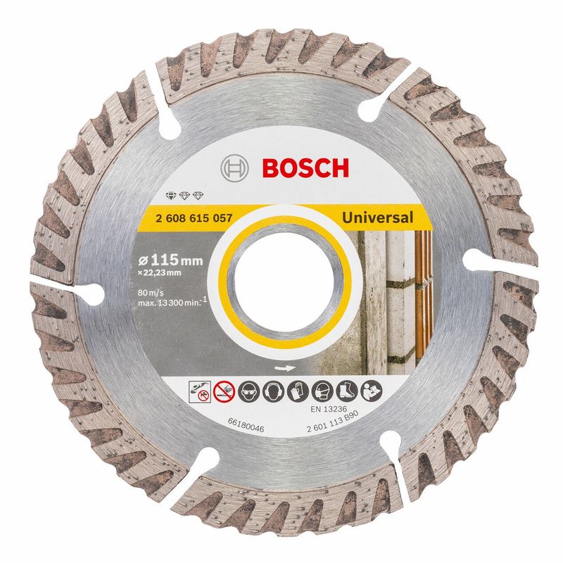 Bosch 115mm Diamond Cutting Disc Blades for Concrete 2608615057
