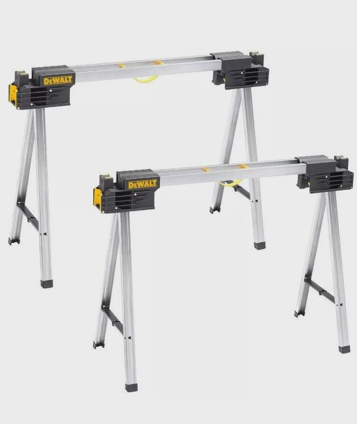 DeWalt DWST1-75676 Folding Full Metal Sawhorse Twin Pack 1-75676