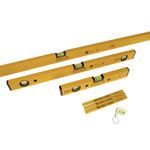 Stabila STB70-2-COMBI 70-2 Spirit Level 3 Pieces Set 180cm 60cm 30cm With Pencils &amp; Keyring - 14955