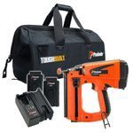 Paslode IM65 7.4V Straight Second Fix Finishing Nail Gun with 2 x 2.1Ah Batteries Charger &amp; Toughbuilt Bag