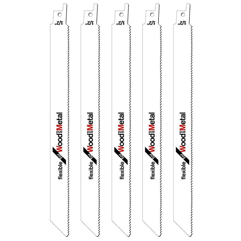 Bosch 225mm Sabre Saw Blades For Metal &amp; Wood S1122VF Pack of 5