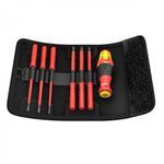 Wera WER003470 Kraftform VDE Slot &amp; phillips Kompakt Interchangeable Screwdriver Set of 7 Piece