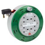 SMJ CT1010 10m 4 Socket 10 Amp Extension Cable Reel