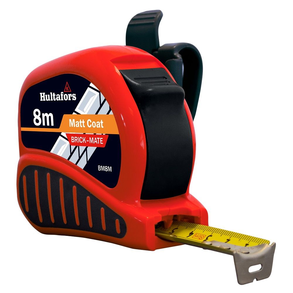 Hultafors HUL352403 BM8M Brick-Mate Pocket Tape 8m - Width 25mm (Metric only)