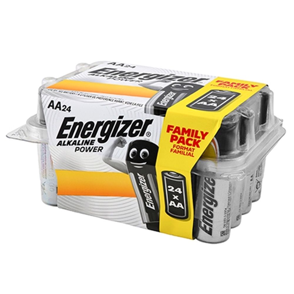 Energizer AA Battery Value Pack 24 Alkaline Power ENR414660
