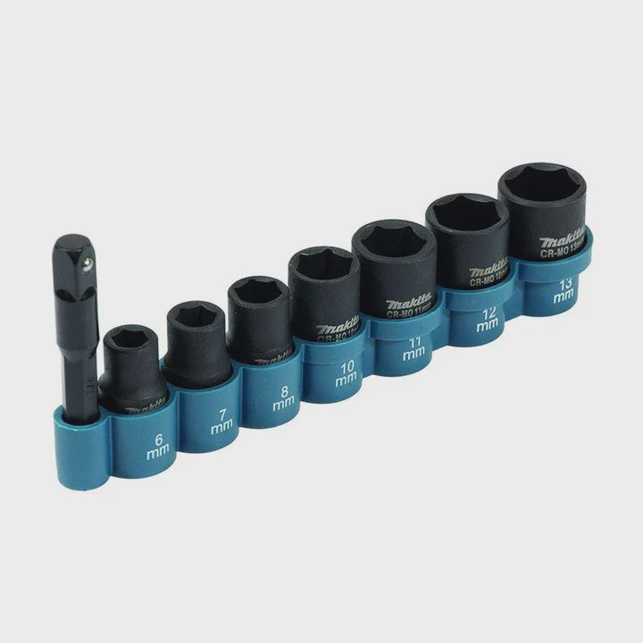 Makita E-12289 1/4&quot; Impact Socket Set 8 Piece