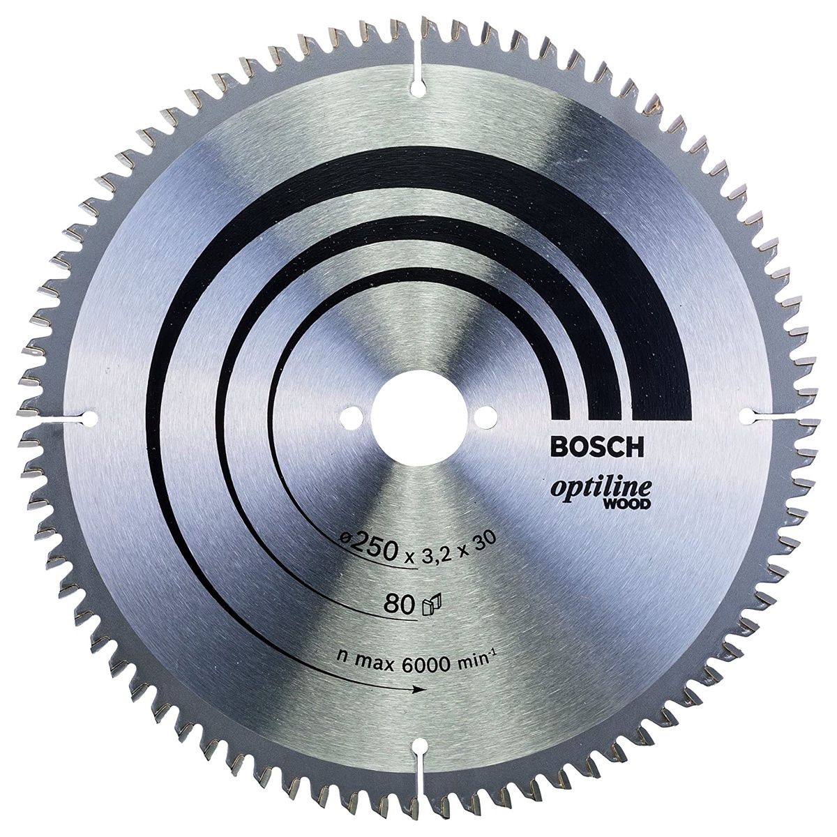 Bosch 250mm 80T Wood Circular Saw Blade Optiline 2608640645 250 x 3.2 x 30mm