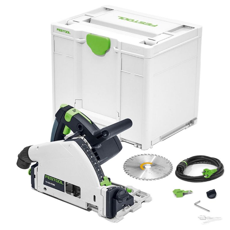Festool TS 55 FEBQ-Plus 160mm Circular Plunge-Cut Saw 240V In Systainer 576706