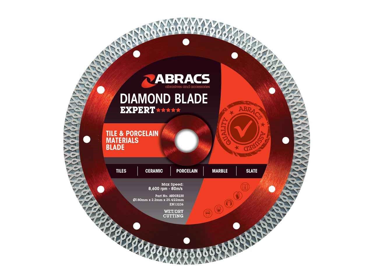 Abracs Expert 115mm Tile &amp; Porcelain Cutting Blade ABDCR115
