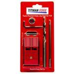 Titman ETPHJBPSTD 2 Hole Pocket jig kit with STD Drill Collar Hex key &amp; 150mm Screwdriver Bit
