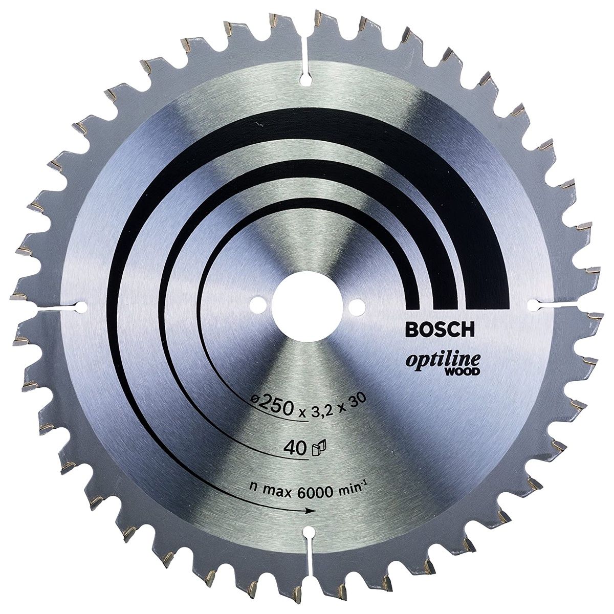 Bosch 250mm 40T Wood Circular Saw Blade Optiline 2608640643 mitre saws 250 x 3.2 x 30mm