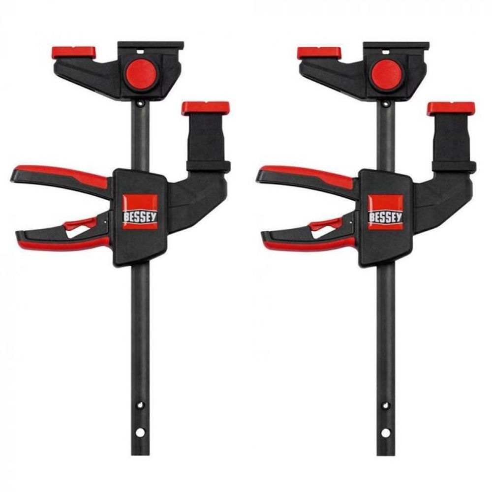 Bessey EZR15-6 One-Handed Guide Rail Clamp Twin Pack 2 x 6&quot;