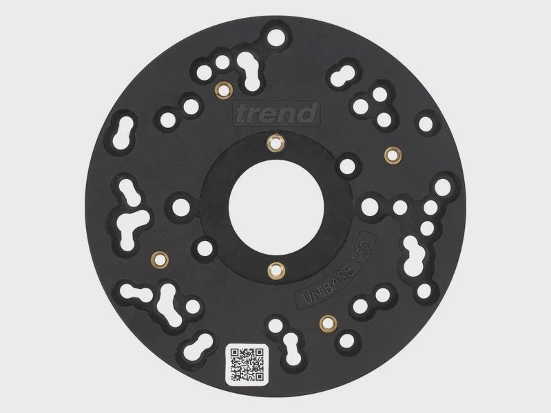 TREND UNIBASE/150 - 150mm Universal Plunge Router Sub-Base