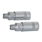 Silverline 1/4&quot; BSP Air Line Quick Coupler Pack Of 2 - 794320