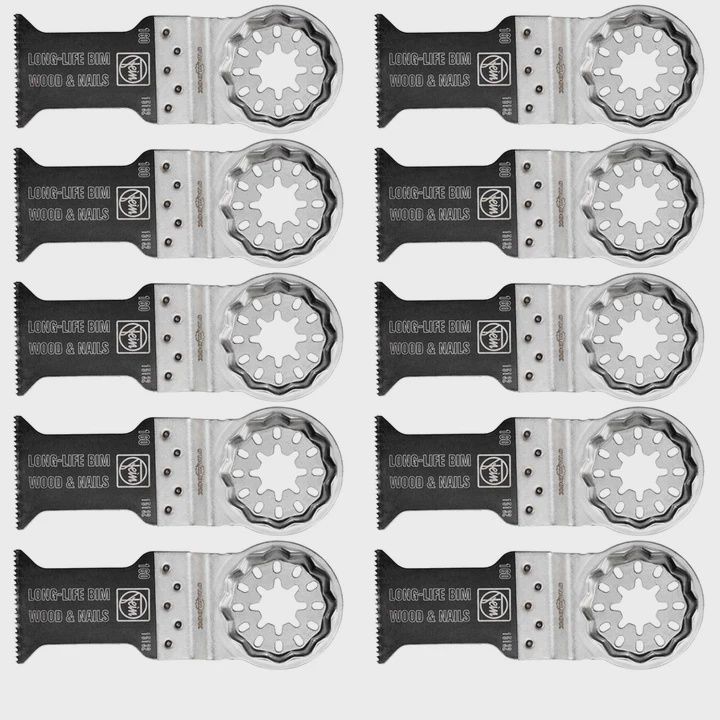 Fein 63502160240 Starlock 50 x 35 mm E-Cut Long-Life Saw Blade Pack of 10