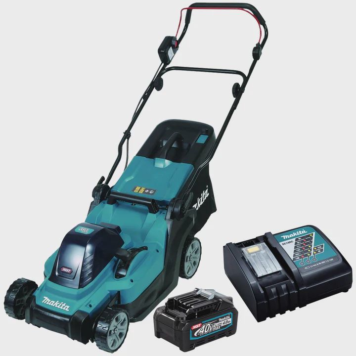 Makita LM003GM103 40V XGT Brushless 380mm (15″) Lawn Mower with 1 x 4.0Ah Battery & Charger