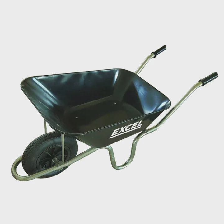 Excel Light Duty 100L Wheelbarrow with Steel Tray