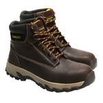 Stanley Tradesman Brown Leather Safety Work Boot Size 11