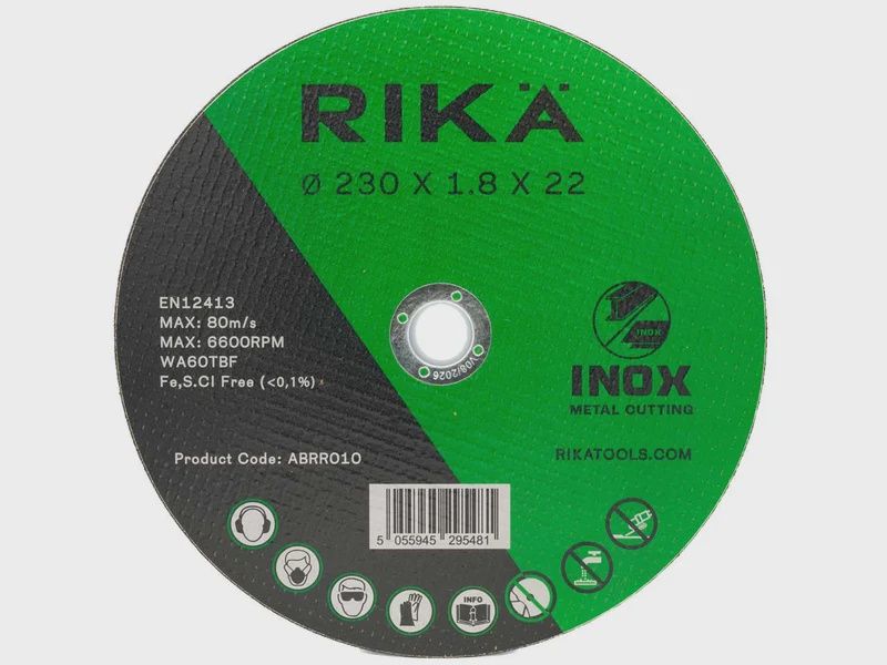 RIKA ABRR010 Stainless Thin Cutting Disc 230mm X 1.8mm X 22mm
