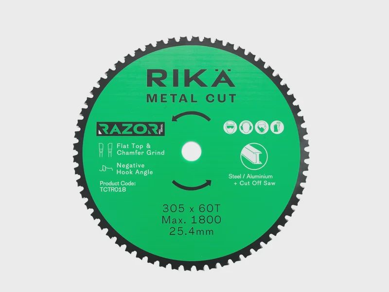RIKA TCTR018 Razor Pro TCT Cut Off Mild Steel/Ali Saw Blade 355mm X 60T X 25.4mm