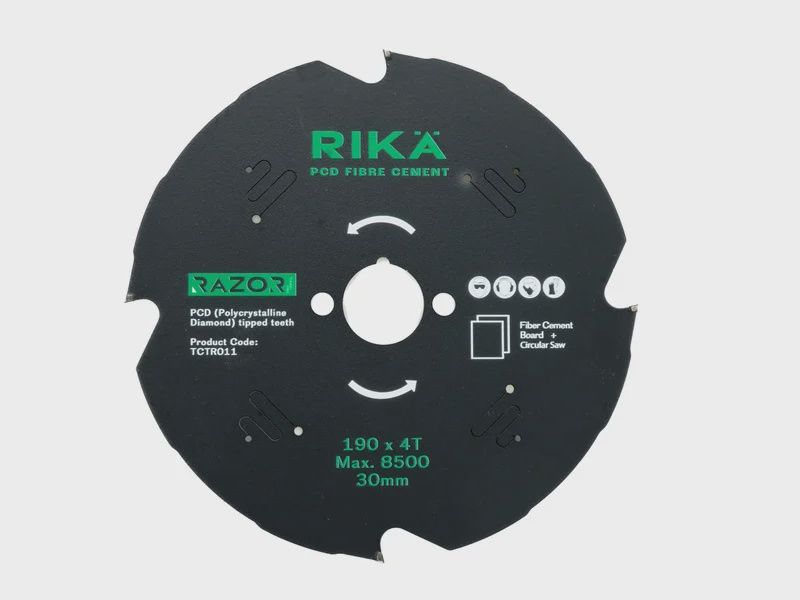 RIKA TCTR011 Razor Pro TCT Fibre Cement PCD Saw Blade 190mm x 4T x 30mm