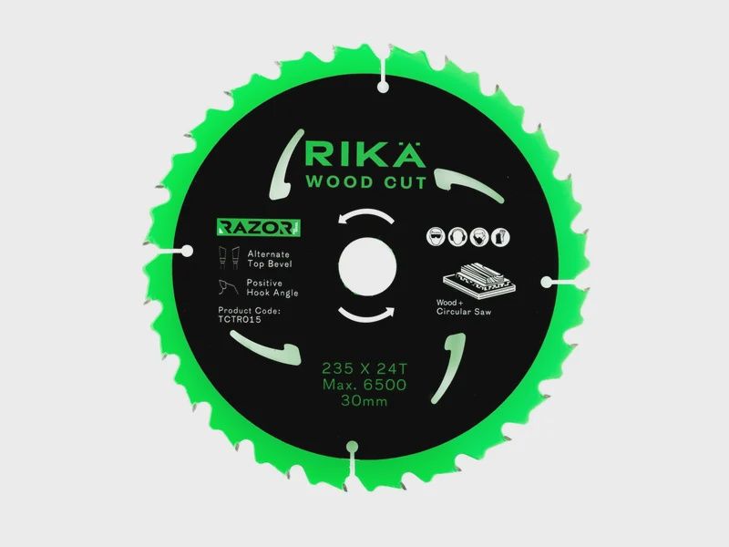 RIKA TCTR015 Razor Pro TCT Circular Saw Blade 235mm x 24T x 30mm
