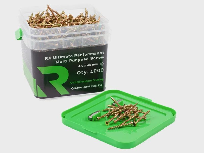 RIKA MPSRX012 4.0 x 40mm RX High Performance CSK Pozi Multi Purpose Screw