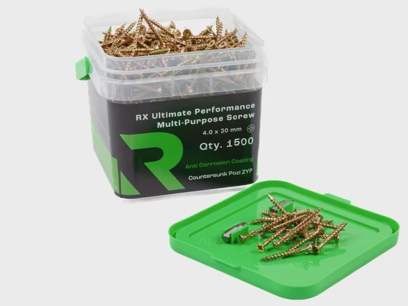 RIKA MPSRX010 4.0 x 30mm RX High Performance CSK Pozi Multi Purpose Screw 1500pk