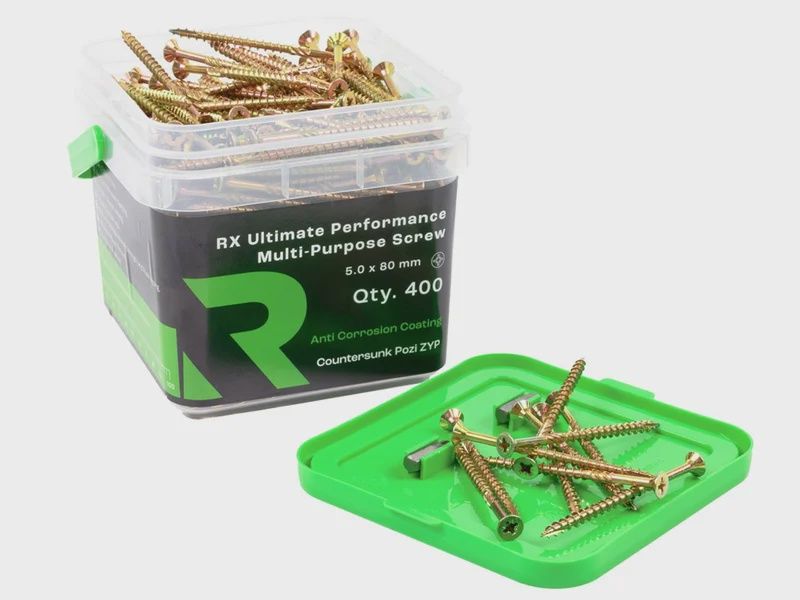 RIKA MPSRX024 5.0 x 80mm RX High Performance CSK Pozi Multi Purpose Screw