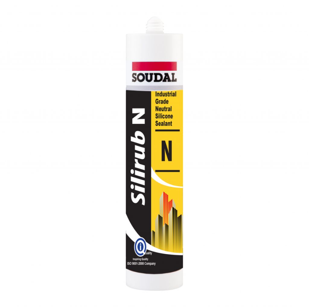 Soudal Silirub N 300ml General Purpose Low Modulus Neutral Silicone Clear 117857