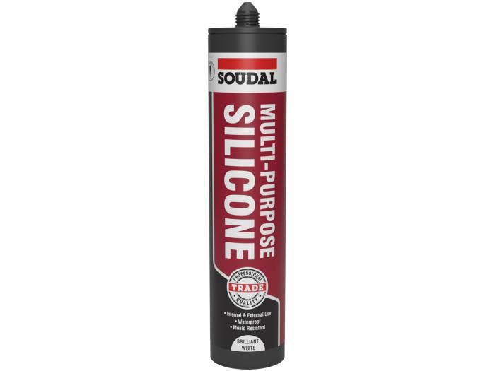 Soudal 270ml Trade Multi-Purpose Silicone White 121643