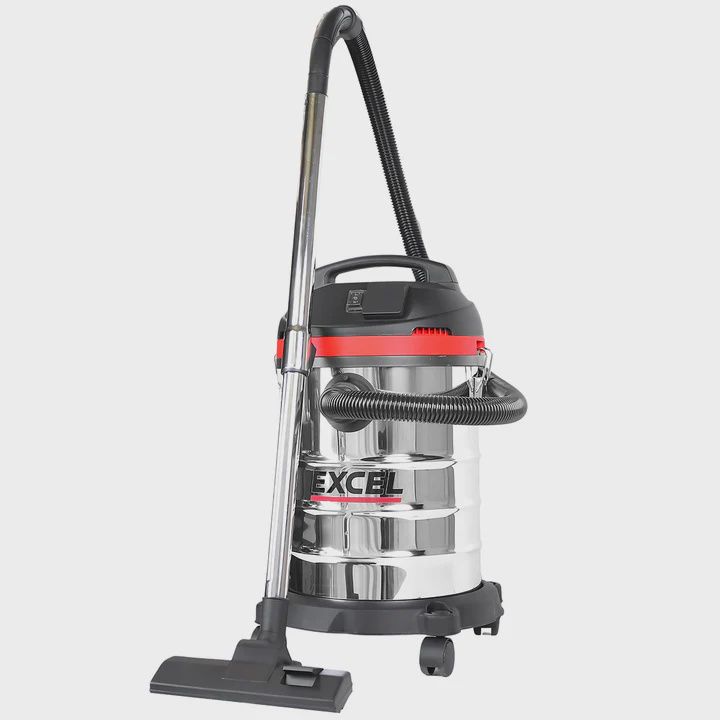Excel 30L Wet &amp; Dry Vacuum Cleaner 240V/1400W With Power Take Off Socket