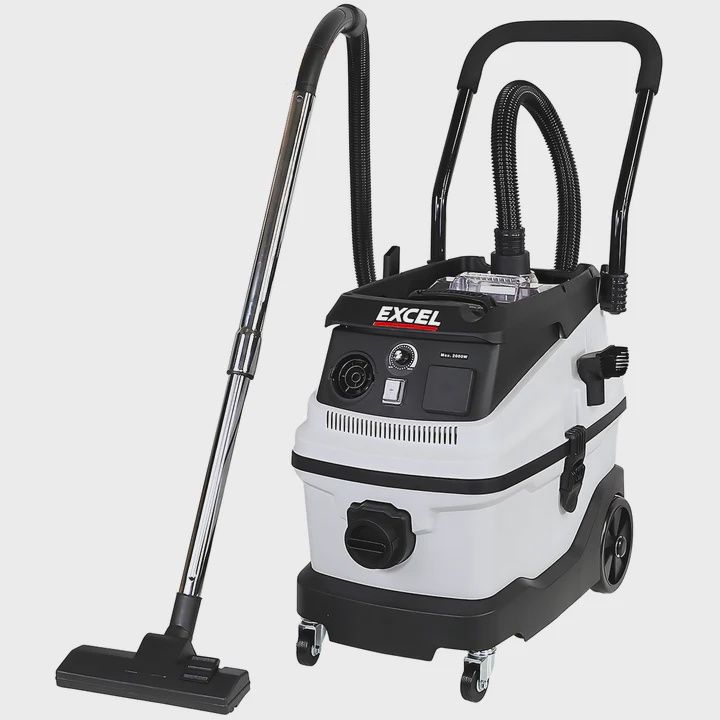 Excel 30L Wet & Dry Dust Extractor Vacuum Cleaner 240V/1600W