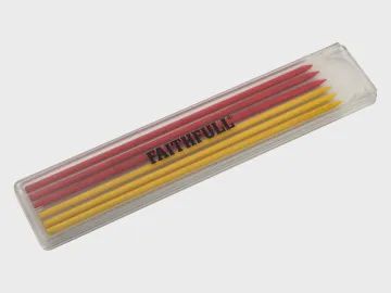 Faithfull FAICPLRRFILC Mixed Pencil Marking Refill Pack, 6 Piece