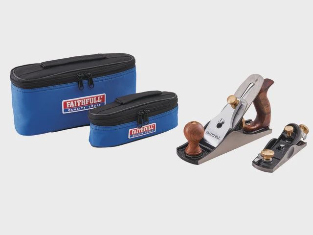 Faithfull XMS24PLANES No.4 Plane &amp; No.60 1/2 Plane in Canvas Carry Bags